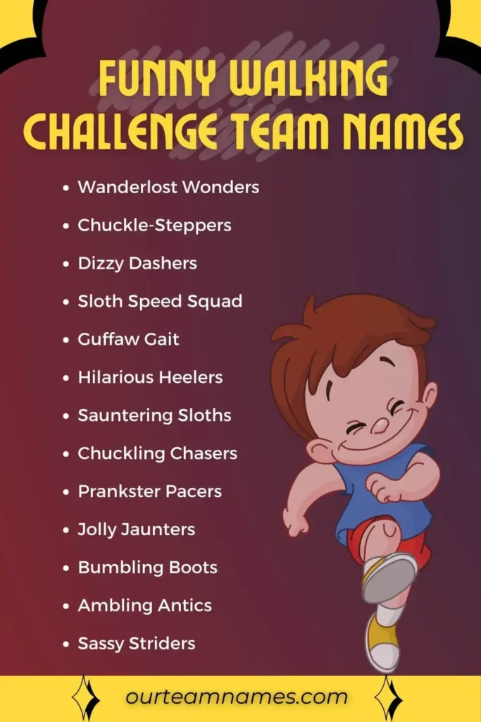 Discover 265+ cool, catchy walking team names perfect for any group challenge. Visit ourteamnames.com for inspiration! #WalkingTeam #TeamNames #CreativeWalking #FunWalks #UniqueTeams