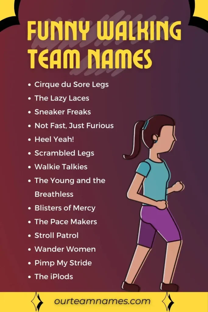 Discover 265+ cool, catchy walking team names perfect for any group challenge. Visit ourteamnames.com for inspiration! #WalkingTeam #TeamNames #CreativeWalking #FunWalks #UniqueTeams