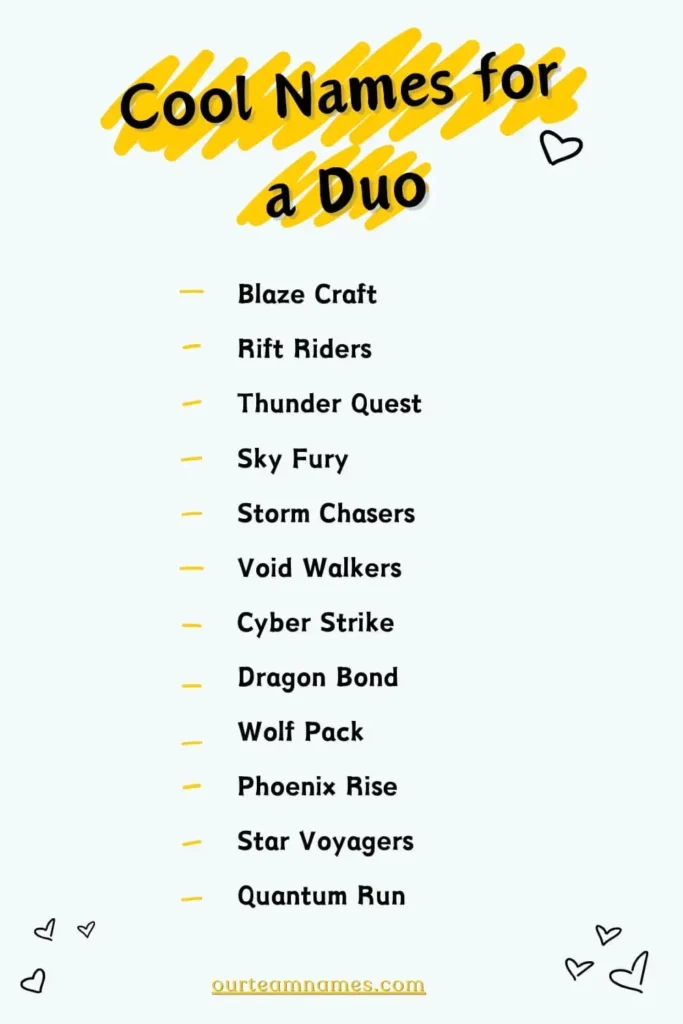 305+ Best Funny Duo Names For Team, Friends, and Gamers