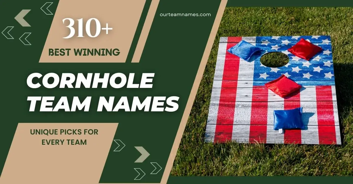 Explore 310+ creative and cool cornhole team names ideas perfect for funny, unique, girl, and clever teams at ourteamnames.com. #Cornhole #TeamNames #CreativePlay #UniqueTeams #FunGames