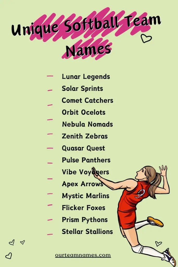 Dive into ourteamnames.com for 405+ Top Softball Team Names, offering unique, best, and funny selections for youth and fantasy squads. A fresh take on naming your team. #TopSoftballTeamNames #UniqueSoftball #BestTeamNames #FunnySoftballNames #YouthSoftballIdeas