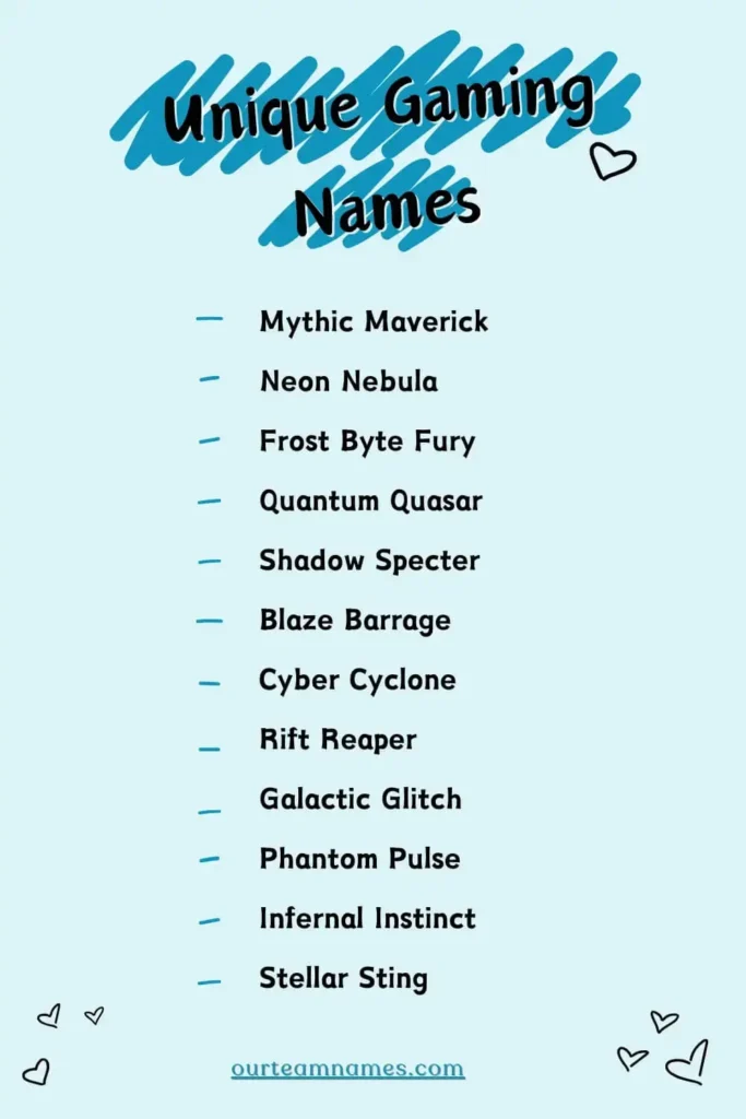 390+ The Best Gaming Names for Team, including Legendary, Unique, Cool, and Funny options, perfect for Pro Gaming Team Names at ourteamnames.com