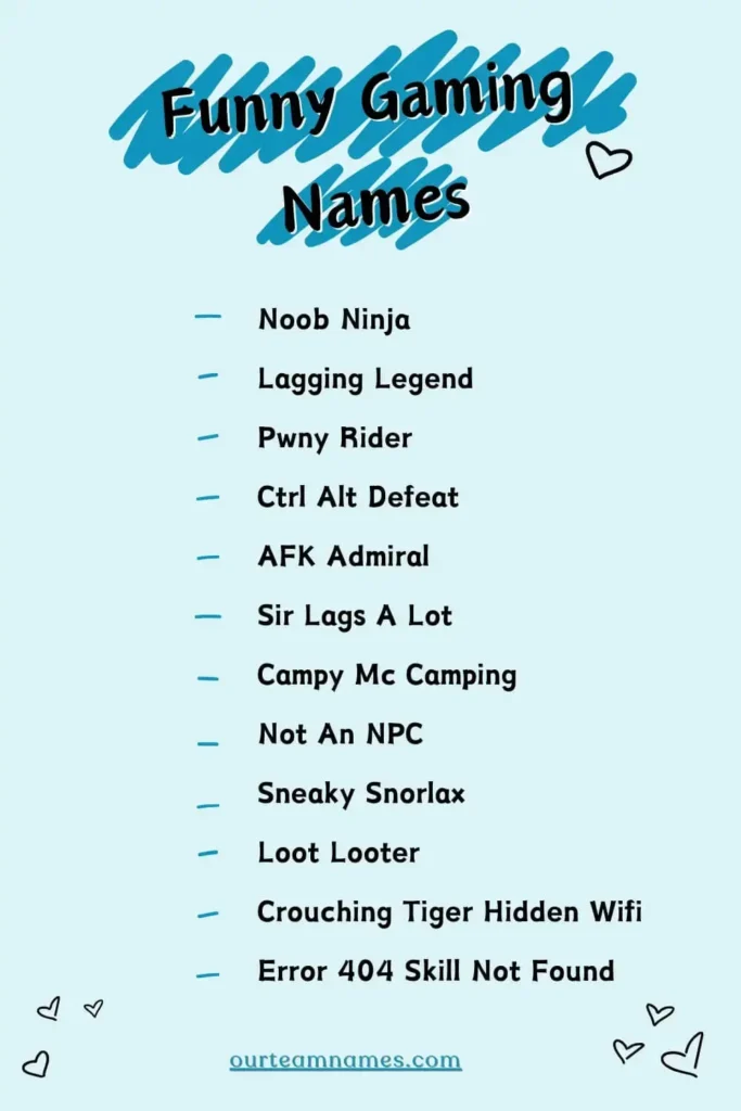390+ The Best Gaming Names for Team, including Legendary, Unique, Cool, and Funny options, perfect for Pro Gaming Team Names at ourteamnames.com