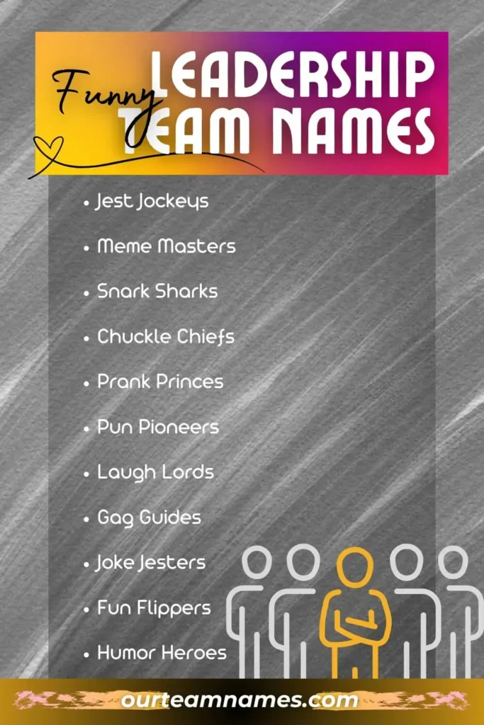 explore a world of creative and cool leadership names perfect for groups, teams, and programs at ourteamnames.com, designed to inspire executive leaders. #LeadershipNames #TeamInspiration #CreativeLeaders #ExecutiveTeams #OurTeamNames