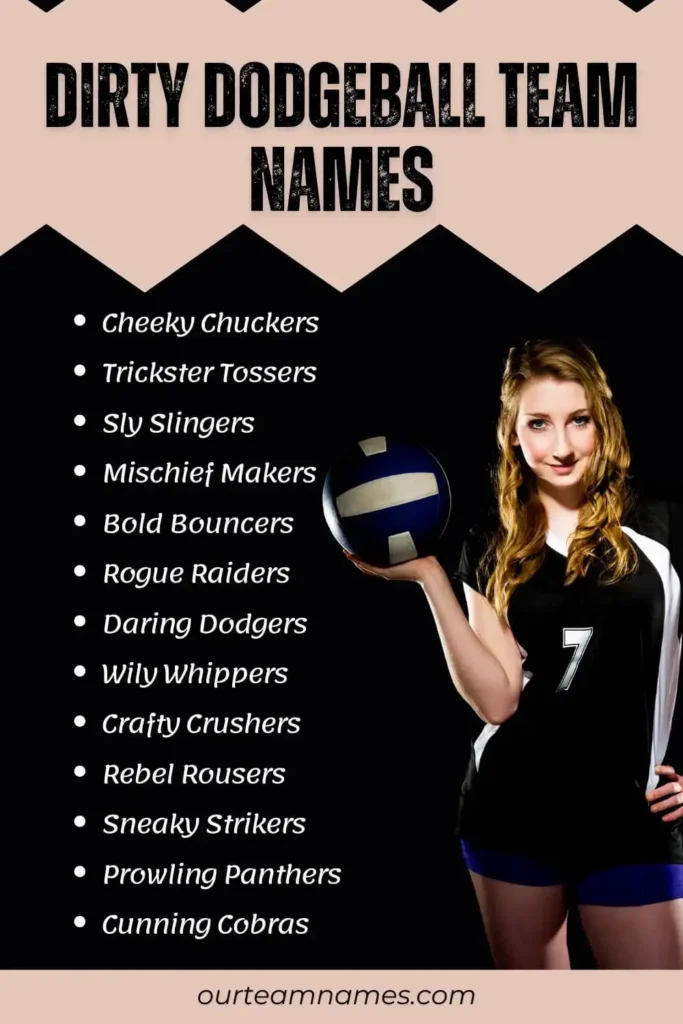 explore dodgeball team names: from good to awesome, unique, cute, and movie-inspired, to Christmas, dirty, and cool & catchy at ourteamnames.com #Dodgeball #TeamNames #Unique #Cute #CoolCatchy