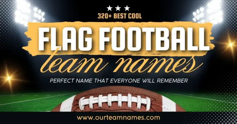 320+ Best Cool Flag Football Team Names For Adults & Kids