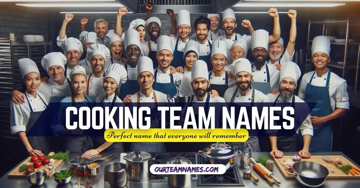 Spice up your next cook-off with the best, funniest, and most creative Cooking Team Names! Find inspiration for chili, BBQ, and any competition at ourteamnames.com. #cookingteamnames #funnycookingnames #bestcookingnames #bbqteamnames #chiliteamnames