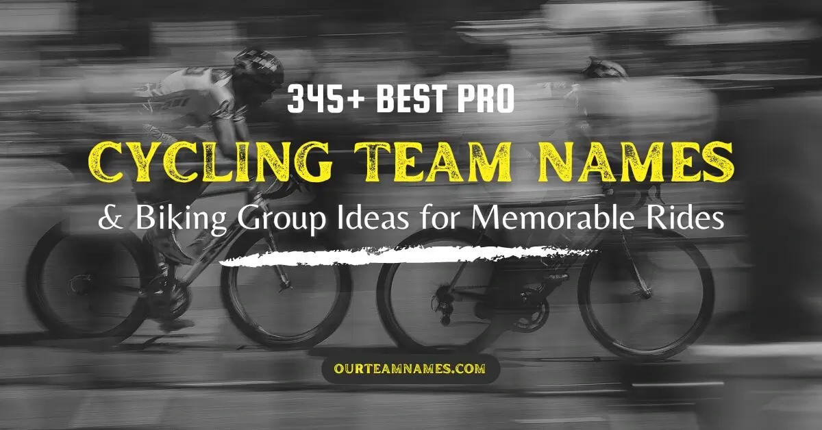 345 Best Pro Cycling Team Names Biking Group Ideas