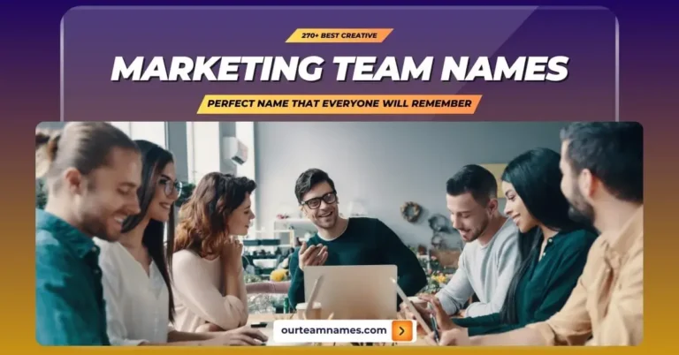 270+ Best Creative Marketing Team Names List for a Memorable Brand Identity