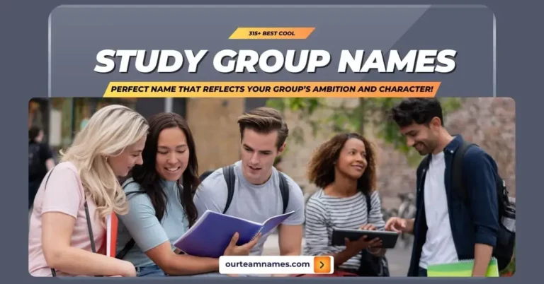 315+ Best Cool Study Group Names To Boost Motivation and Unity