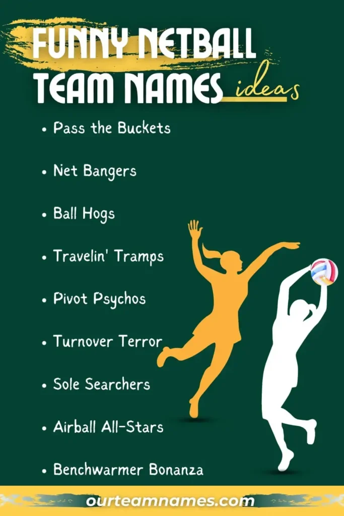 Stuck in a netball team name rut? Spark creativity with our unique, cool, funny, national, and green options! Find your perfect match with our netball team names generator. #NetballTeamNames #FunnyNetballNames #UniqueTeamNames #NetballTeamGenerator #ourteamnames