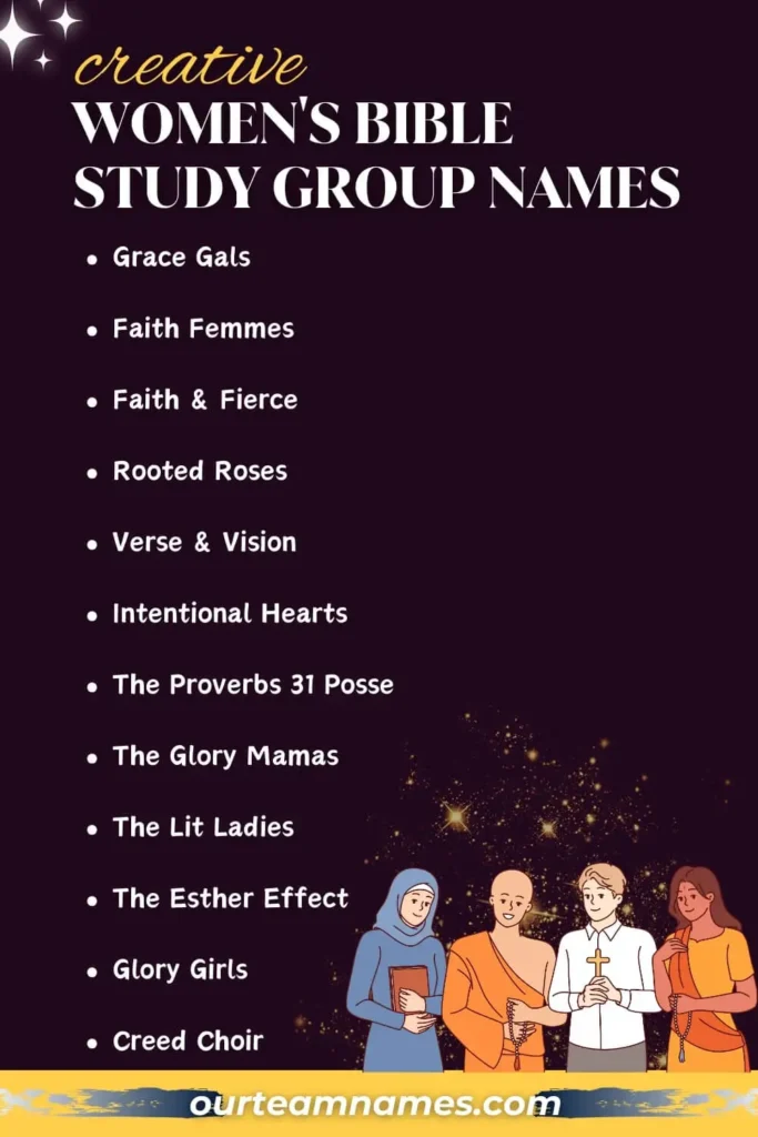 inspiring names for bible study groups at ourteamnames.com, perfect for any group dynamic. #BibleStudy #GroupNames #FaithGroups #ChristianYouth #CreativeNames