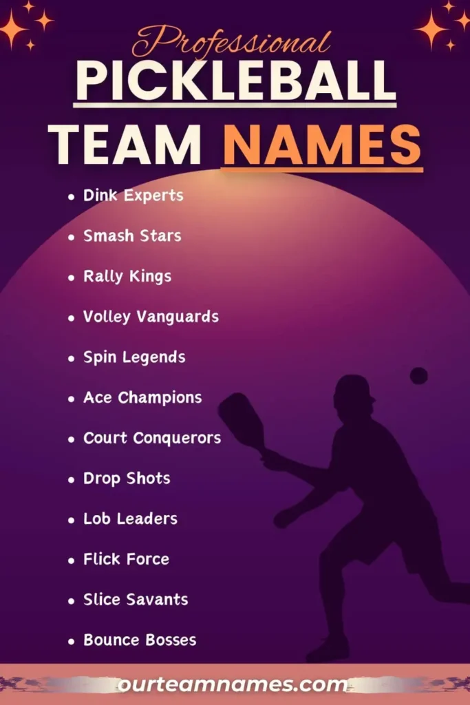 explore creative and funny pickleball team names ideas at ourteamnames.com #pickleball #teamnames #funny #unique #couples