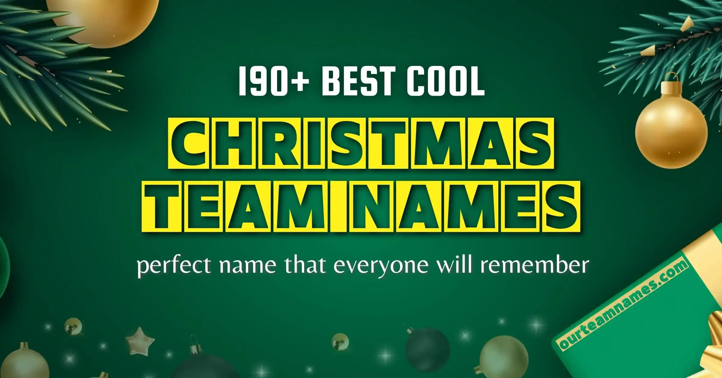 Best Christmas Team Names: Funny, Unique, and Cool Ideas for Any Group