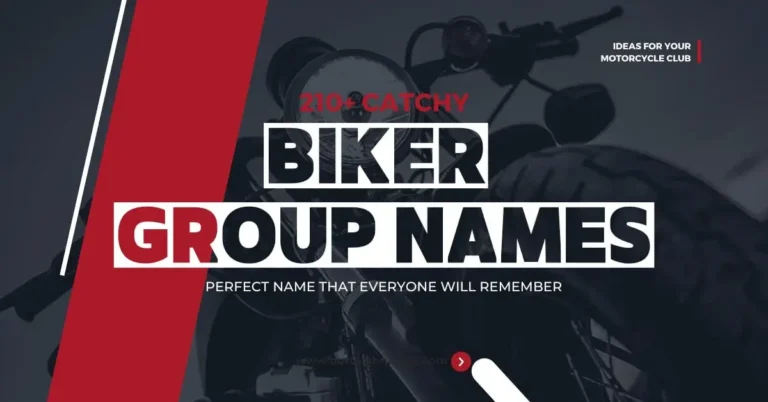 Catchy Biker Group Names: Cool Ideas for Your Motorcycle Club