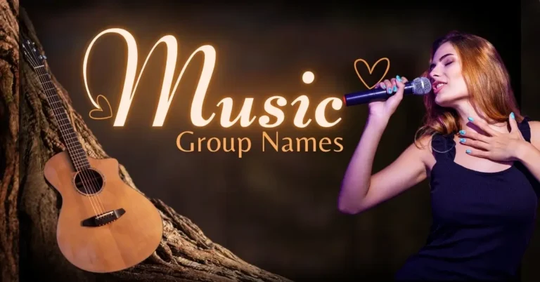 Girl with mike-Music Group Names for Your Band